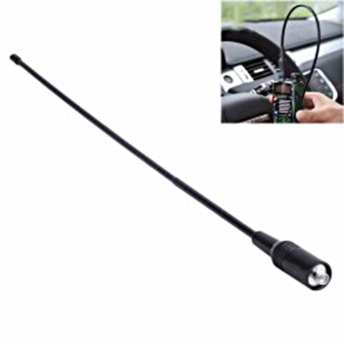 2X ABBREE AM-771 144MHz/222/435MHz Triband Whip Tri Band Antenna for Baofeng 2pc