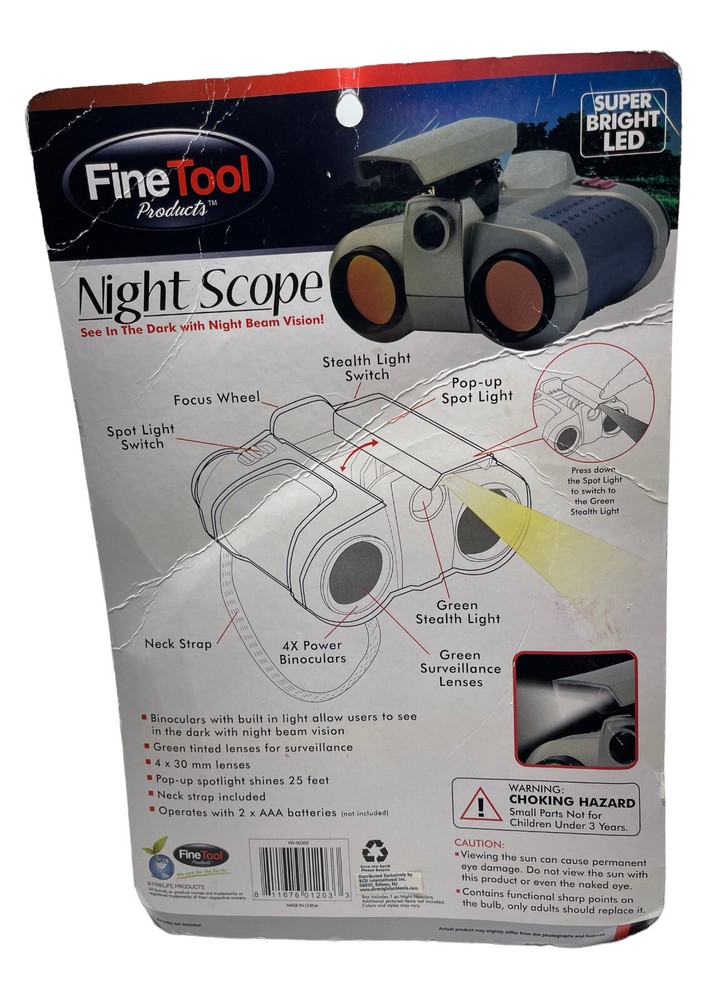 Night-Noculars Binoculars with Pop-Up Light