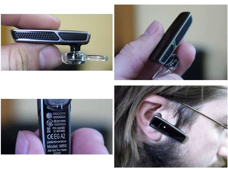 Plantronics M55 Headset Black Wireless Bluetooth Headset