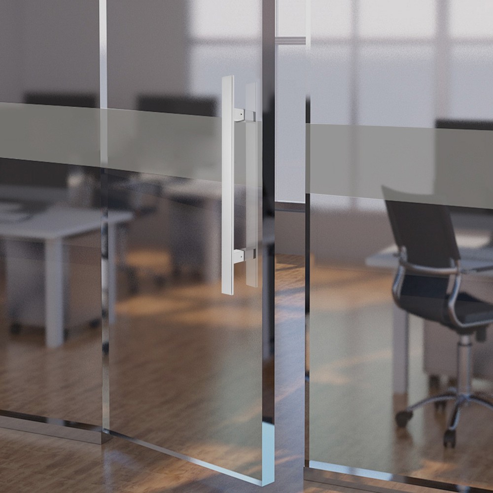 Stainless Steel Double Sided Push Pull Door Handle, H-shaped Door Pull Handle