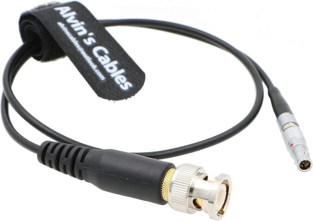 US-Based Timecode Input Cable for Red Scarlet Epic 4 Pin to BNC Overmolded 50cm
