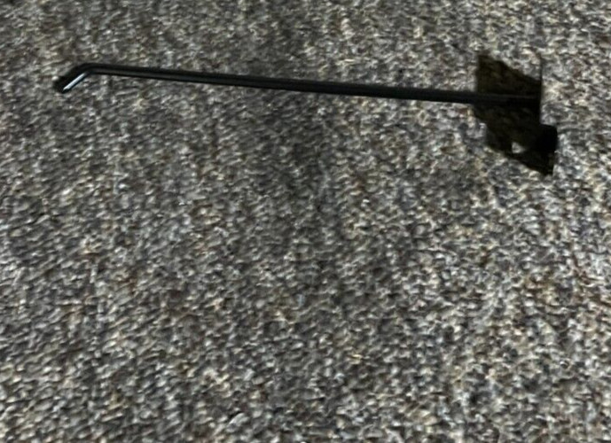 (QTY 39) Gridwall Peg Hook Black Grid Wall Display Hook Hanger Black