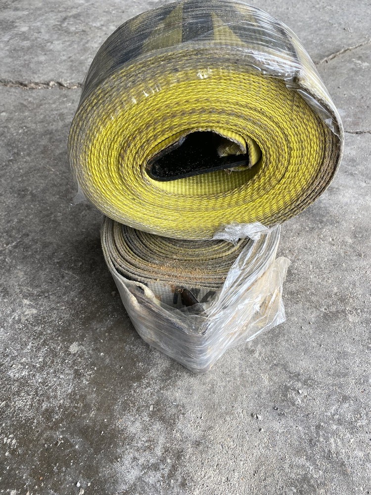 4" x 30' Winch Strap 5,400 Lb Load Flat Hook -quantity 2