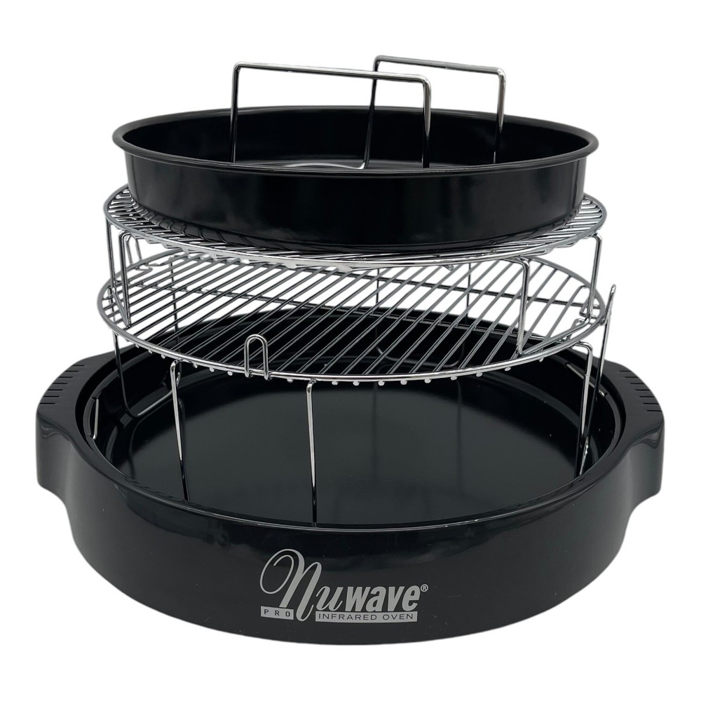 NuWave Replacement Pro Infared Oven Racks Drip Pans & Base Model 20356