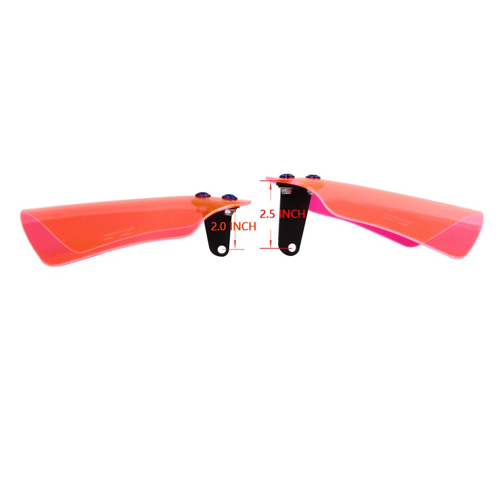 PMMA Pink Hand Grips Guard Protector Windscreen Deflector For Harley Dyna FXDF