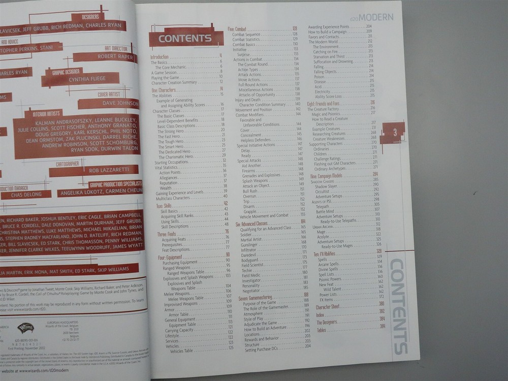 d20 Modern Roleplaying Game Core Rulebook