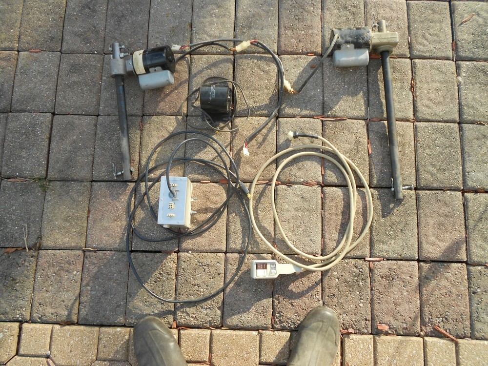 2 linear actuators, controller, wired remote, and bed vibrator from electric bed