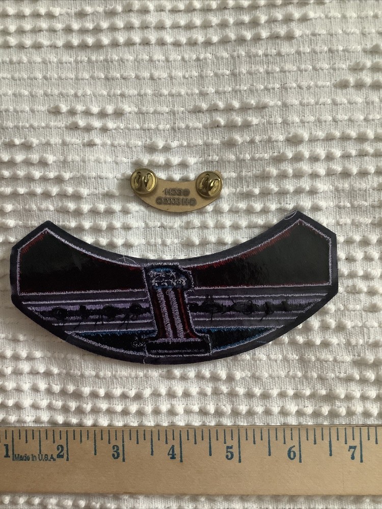 NEW HOG HARLEY DAVIDSON OWNERS GROUP 2010 PATCH & PIN SET