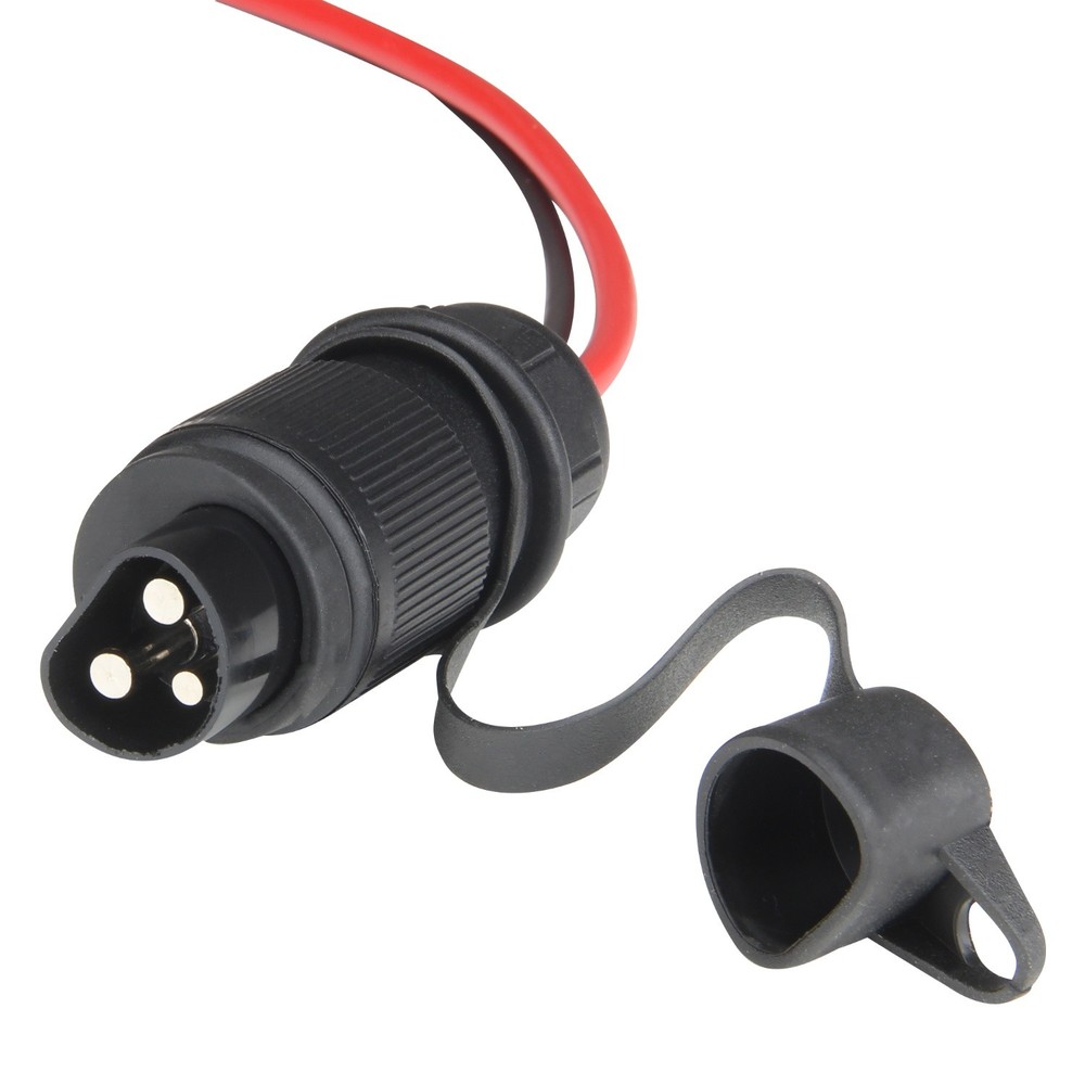 Motorcycle Jump Starter Kit - Socket for Retrofitting + Fully Insulated Starter Cable