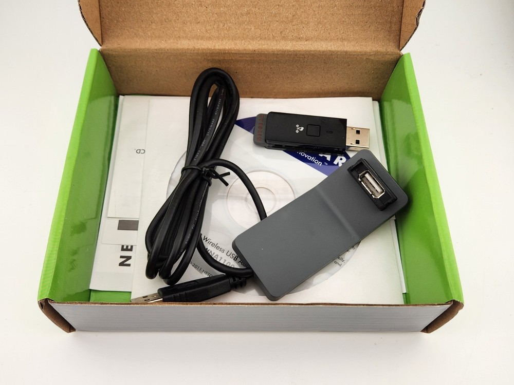 NETGEAR WNA1100 N150 Wireless USB Adapter & CD – Open Box Internet