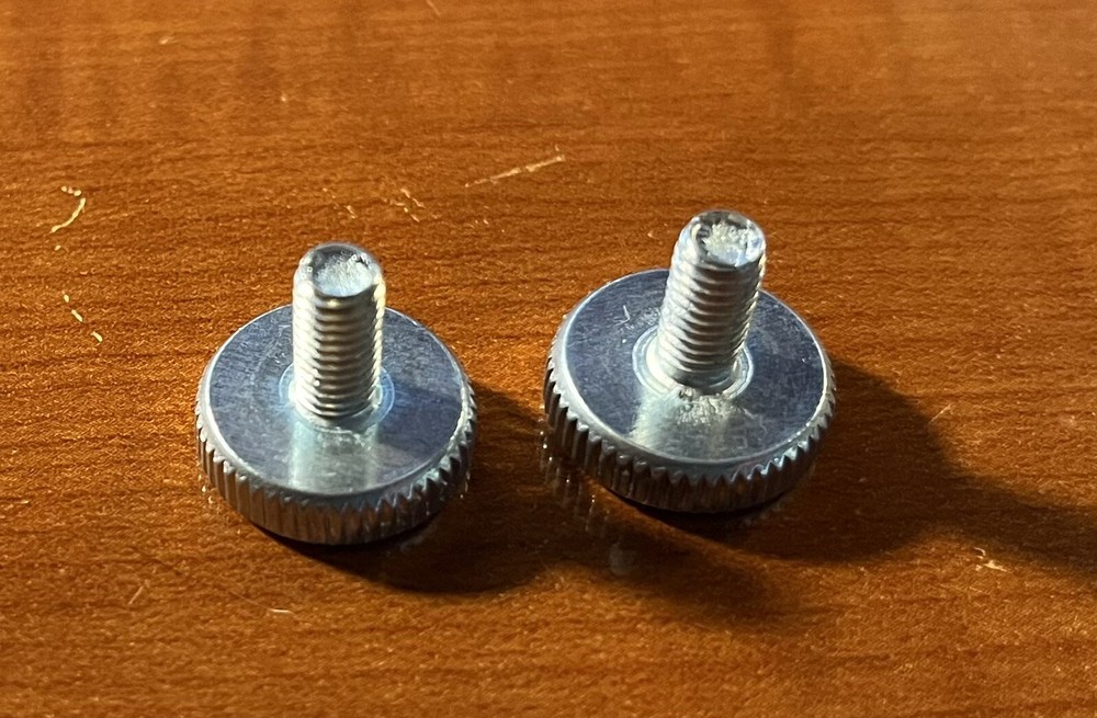 M4 CB Radio Mounting Bracket Knobs - Silver - Qty 2 (Pair)