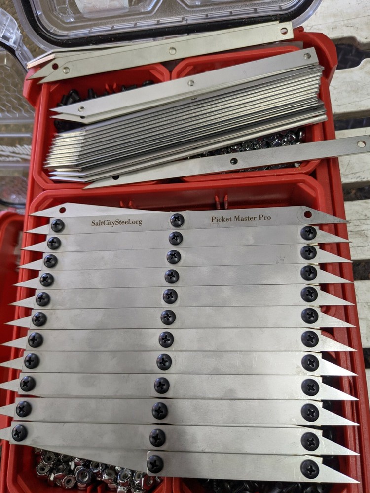 Picket Master Pro 12 point the equal spacing layout tool. Stainless steel pro