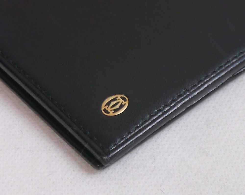 Authentic Cartier Passport case notebook cover Leather #1336