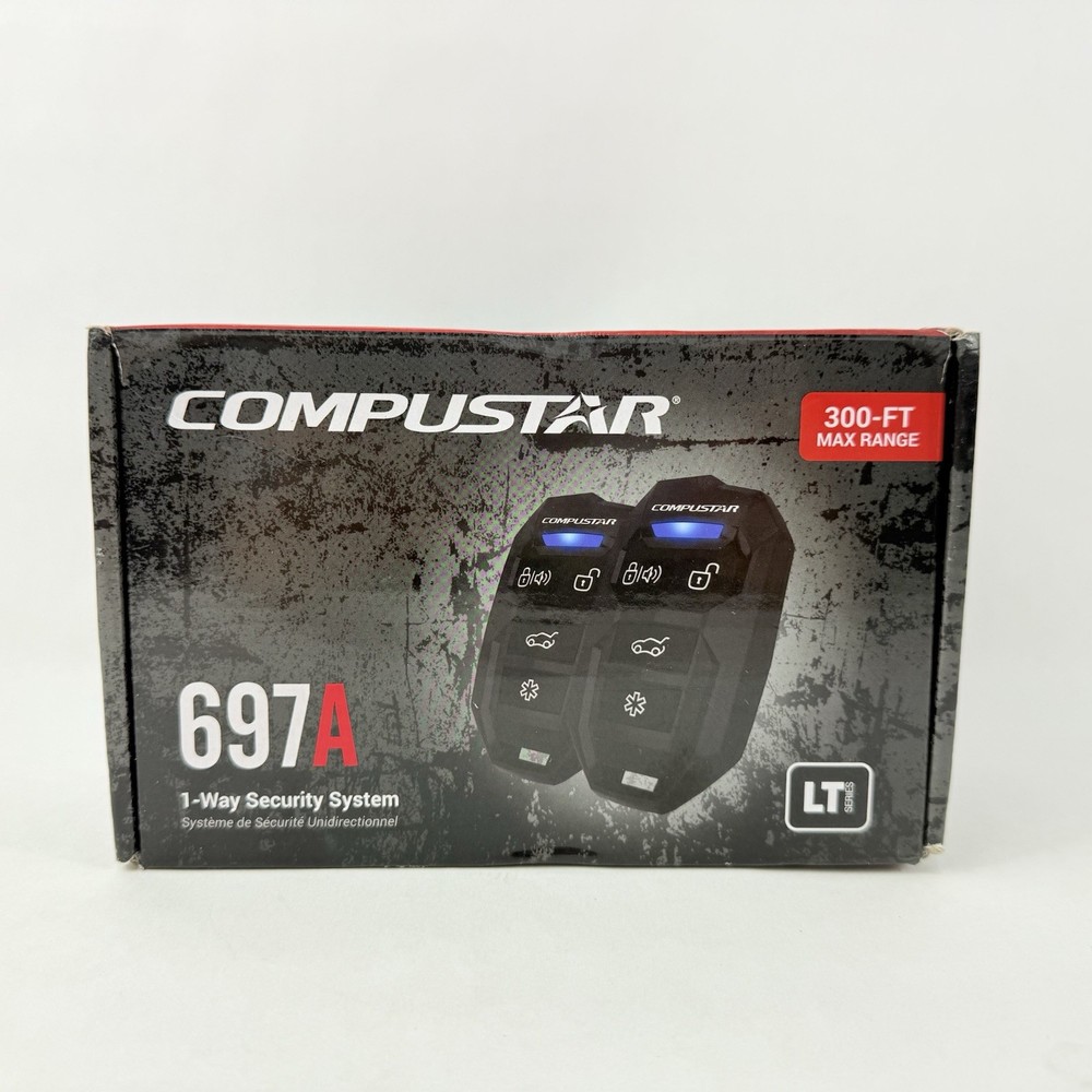 Compustar CS697-A All-in-One 1-Way Security System - Black - Brand New Open Box