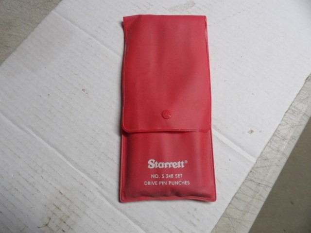 Starrett 248 Drive Pin Punch Set of 5 with Pouch, New Tool