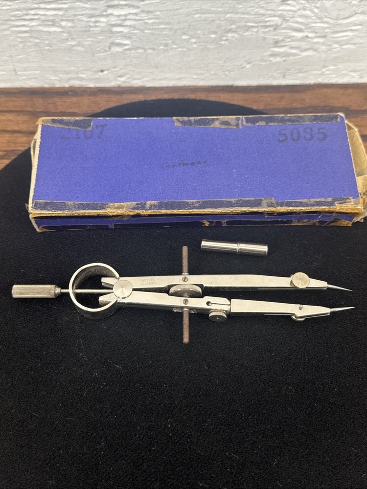 Vintage Meisel Germany Drafting Compass w/ Case – Precision Bow Tool