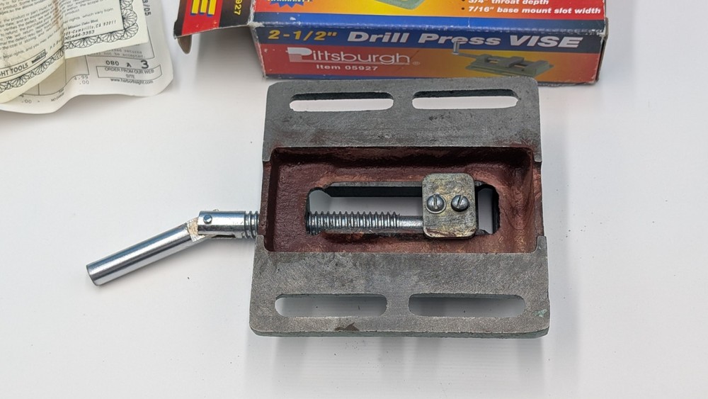 Pittsburg 2-1/2" Drill Press Vice #05927 Woodworking Workshop New In Box
