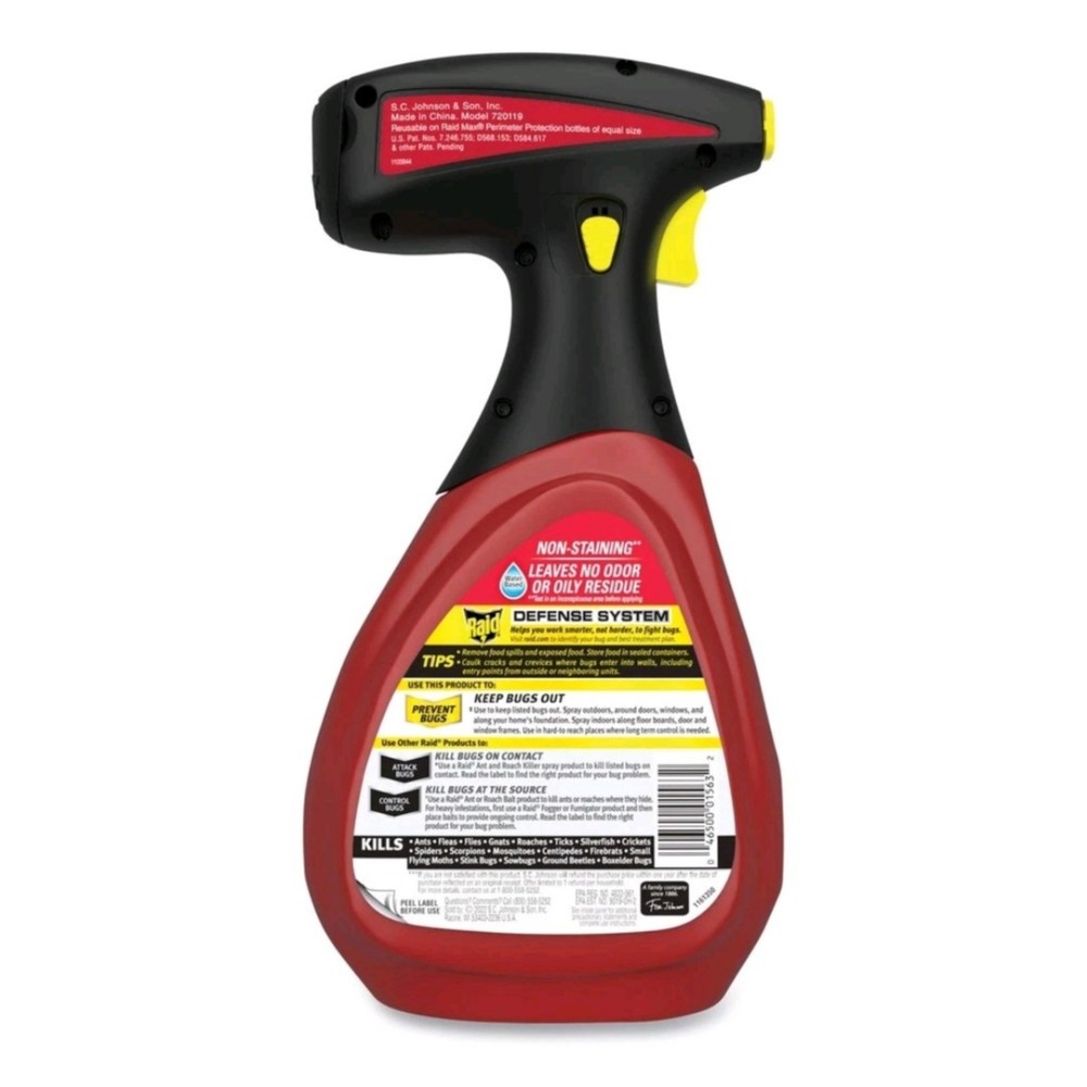 Raid Max Perimeter Protection 30oz Auto Trigger Bug Spray 2 Pack 18 Mo Treatment