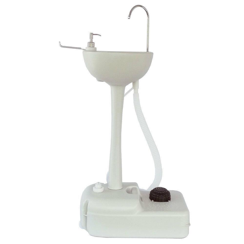 Portable Wash Basin Camping Garden Pipeline Sink Portable Water Tank Faucet New