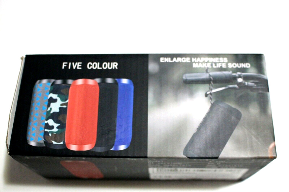 PORTABLE BLUETOOTH SPEAKER WIRELESS HIFI TONE QUALITY BLACK