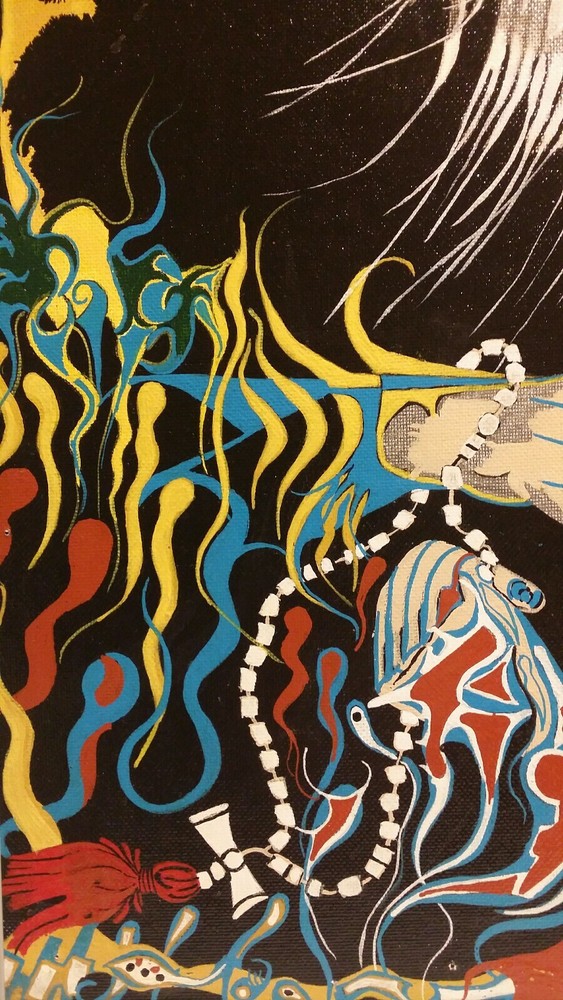 Painting Psychedelic Shaman Mandala