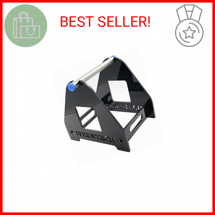 Iverntech 1 Spool Acrylic 3D Printer Filament Holder Mount Rack for PLA, ABS, Wo
