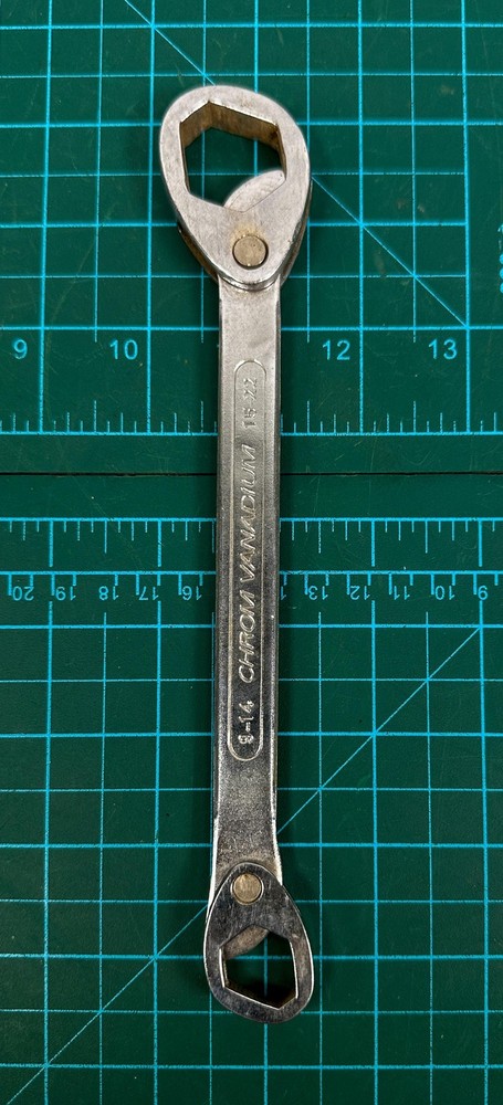 3/8 In Multi Wrench 13/16 Hex Double End Chrome Vanadium Silver Hand Tool