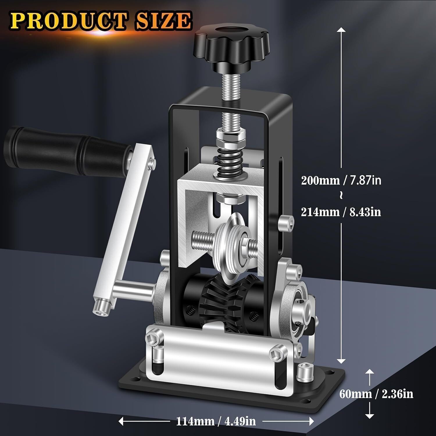 Manual Wire Stripping Machine Drill Powered Hand Crank Wire Stripper Tool 1-25MM
