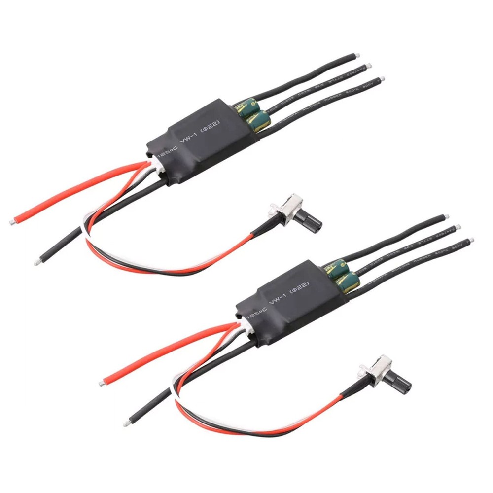 DC 200W 7-24V 2pcs 3-phase Brushless Motor Driver BLDC ESC Speed Controller