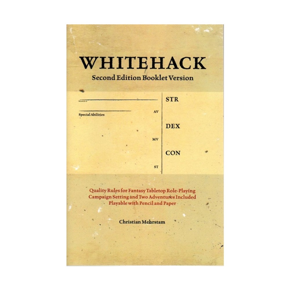 Christian Mehrstam RPG Whitehack (2nd Ed, Booklet Version) VG+