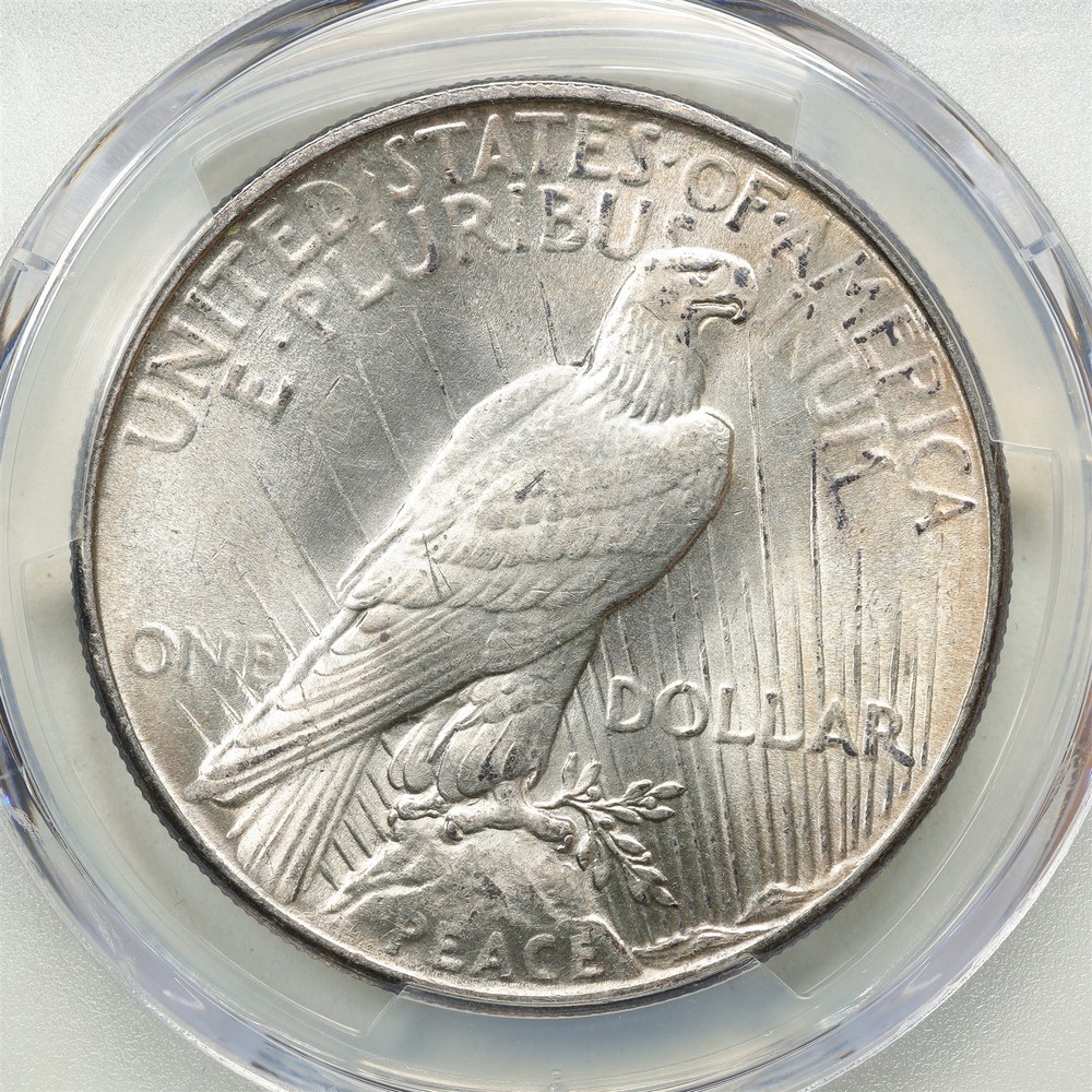 1934 $1 Peace Silver Dollar MS62 PCGS 58435151