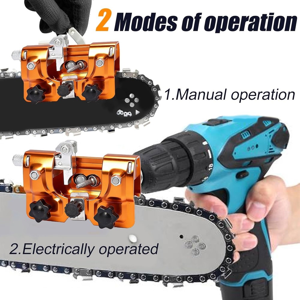 Chainsaw Sharpener Jig Kit Portable Chain Saw Sharpening Tool Universal Hand Cra