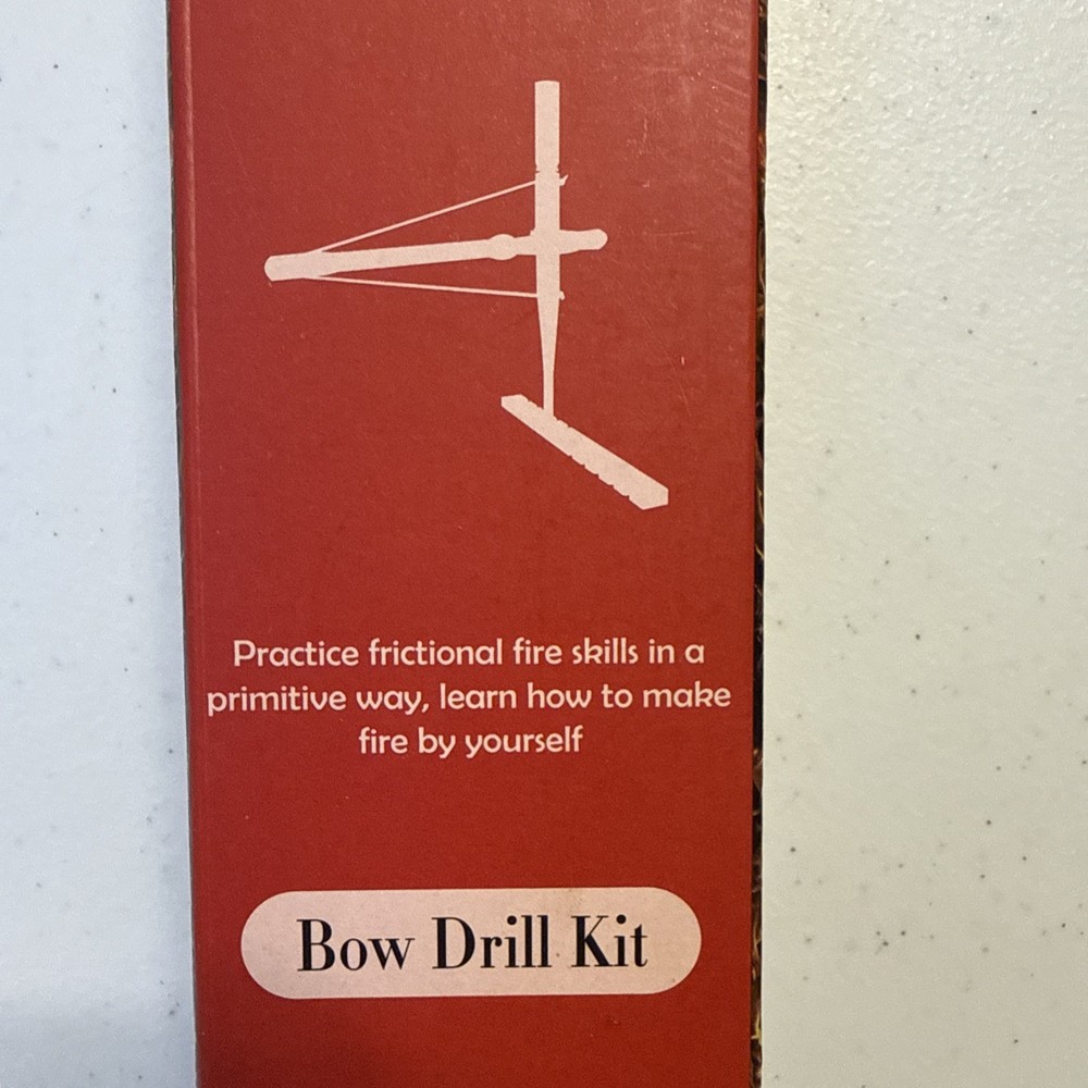 PSKOOK Bow Drill Kit Fire Starter, Primitive Wood, Survival Practice