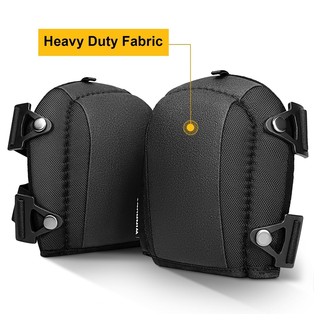 Lightweight Foam Knee Pads for Men - Non-Slip Thick Soft Padding Strong Strap