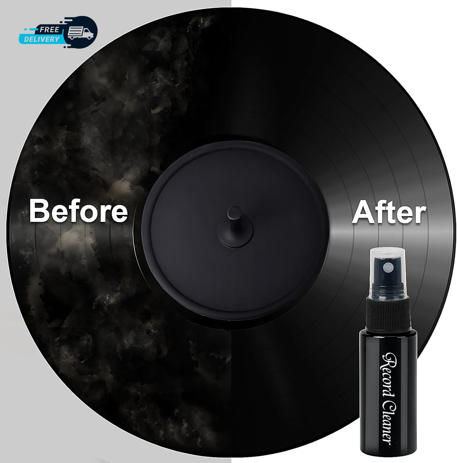 7-In-1 Vinyl Record Cleaning Kit Complete - Vinyl Record Cleaner Solution