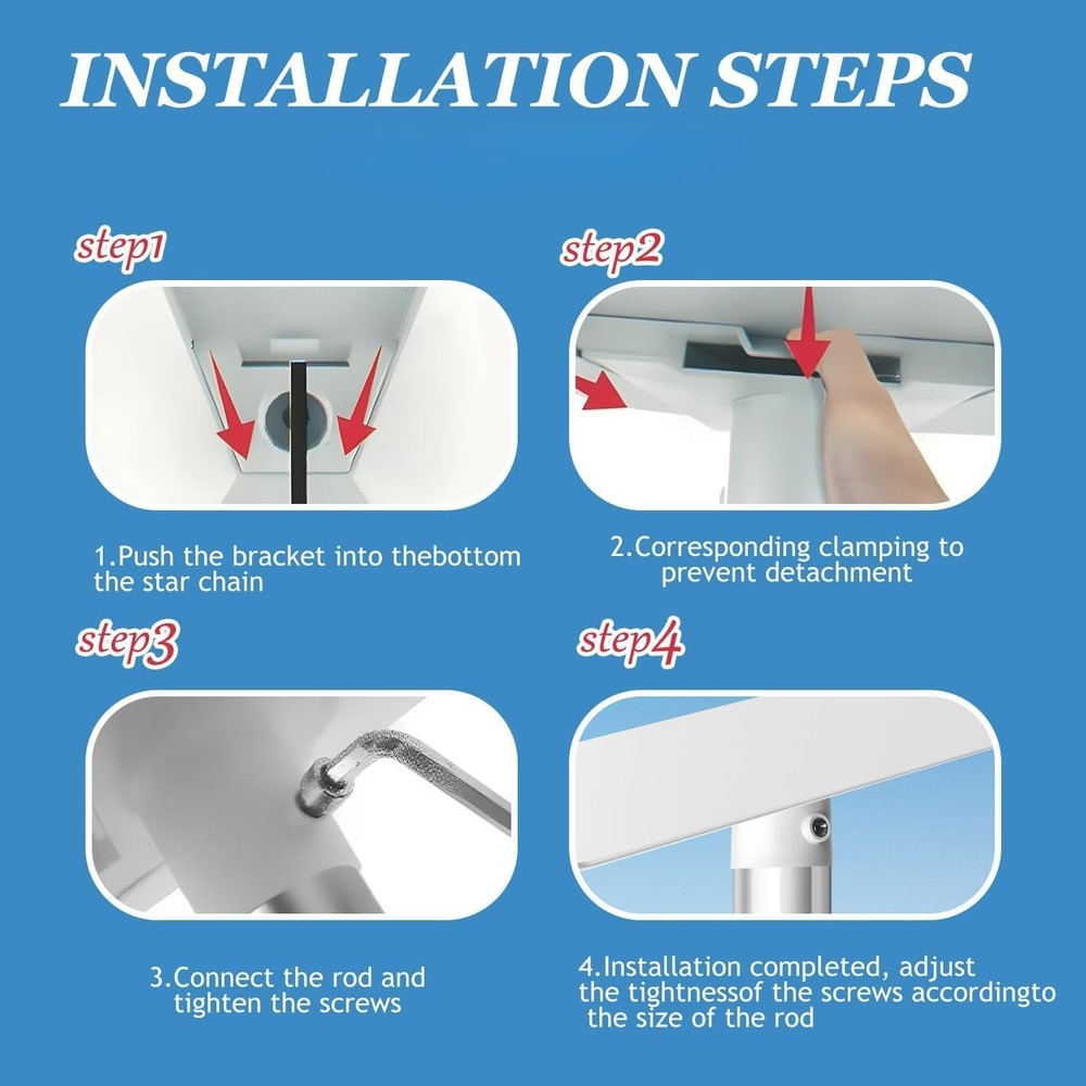 Starlink Mini Pipe Adapter, Pole Mount, for White