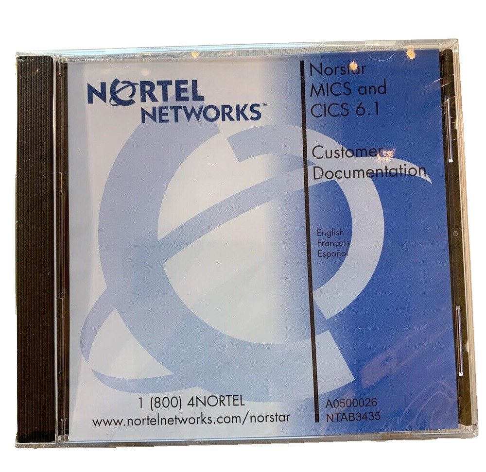 Nortel Networks Norstar MICS/CICS 6.1 Documentation & Client Software