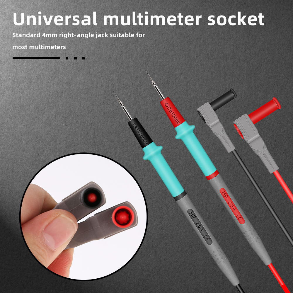 2PCS Multimeter Test Leads Electrical Cable Probes Pen Test Lead 20A 1000V