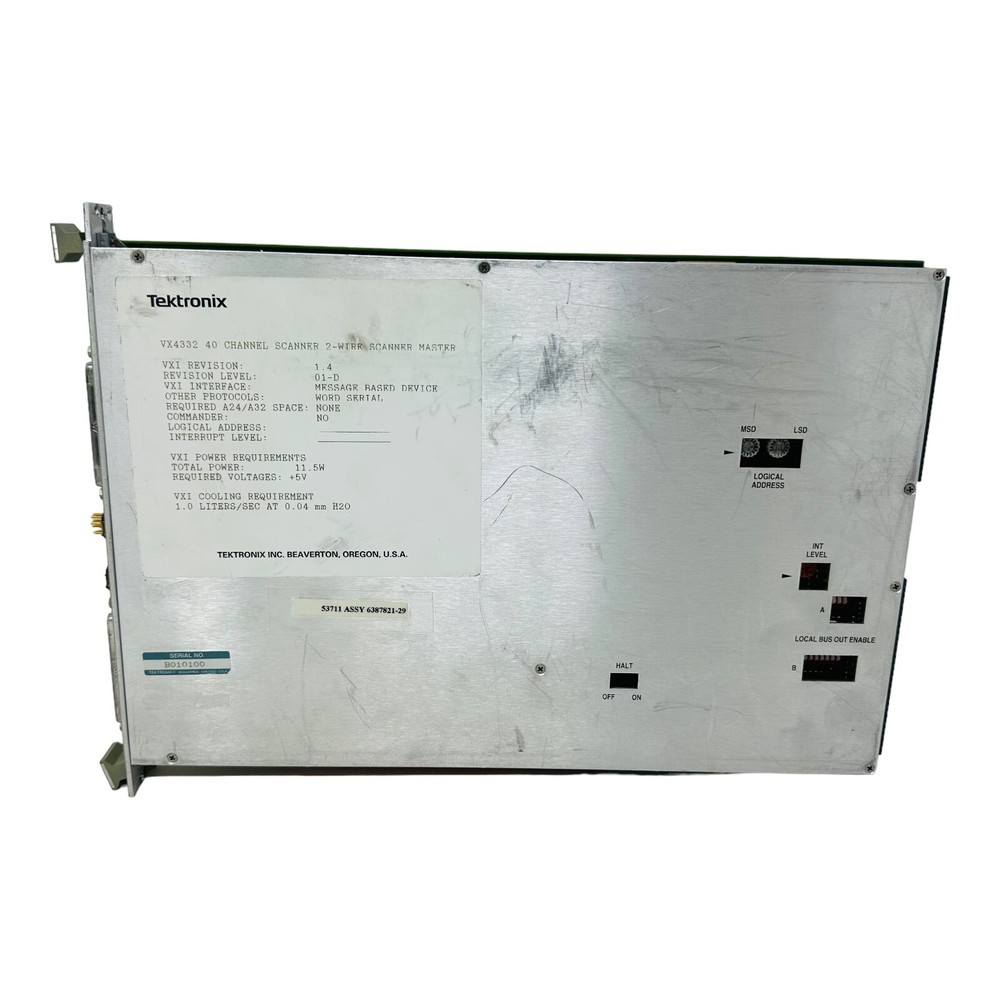 TEKTRONIX VX4332 40CH SCANNER 2-WIRE SCANNER MASTER VXI MODULE SN B010100