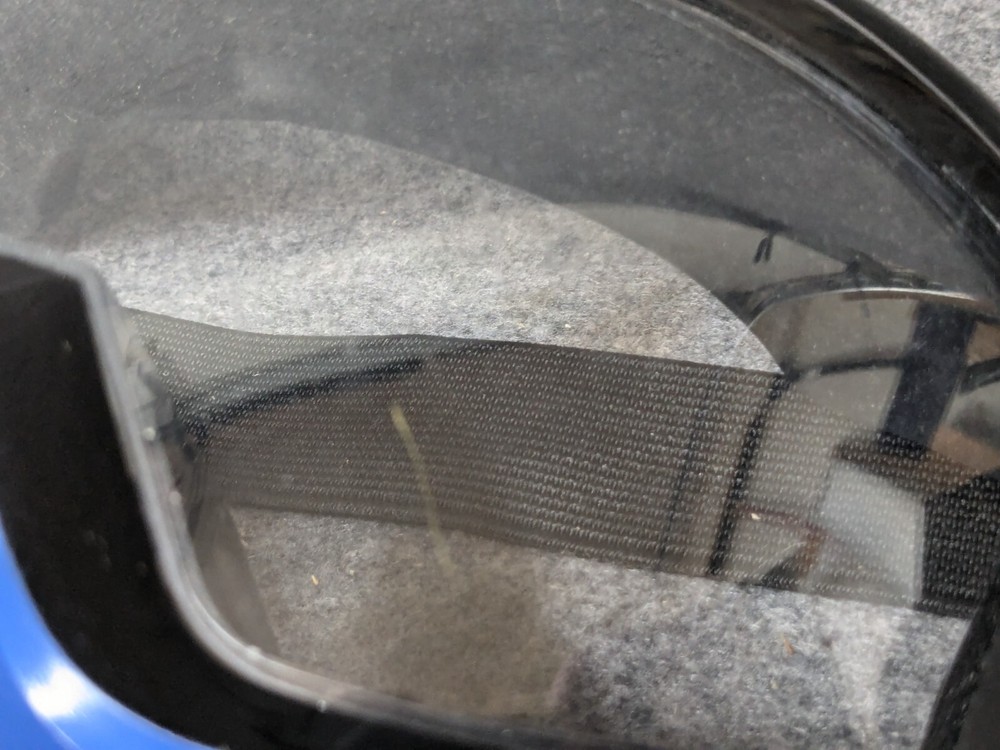 Black/Blue Airsoft tactical face mask