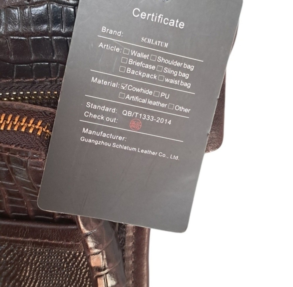 Cowhide Bag With Gator Design