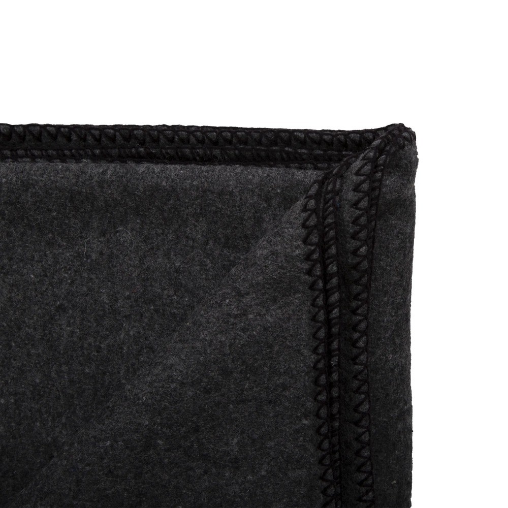 Wool Blend Camp Blankets - Gray