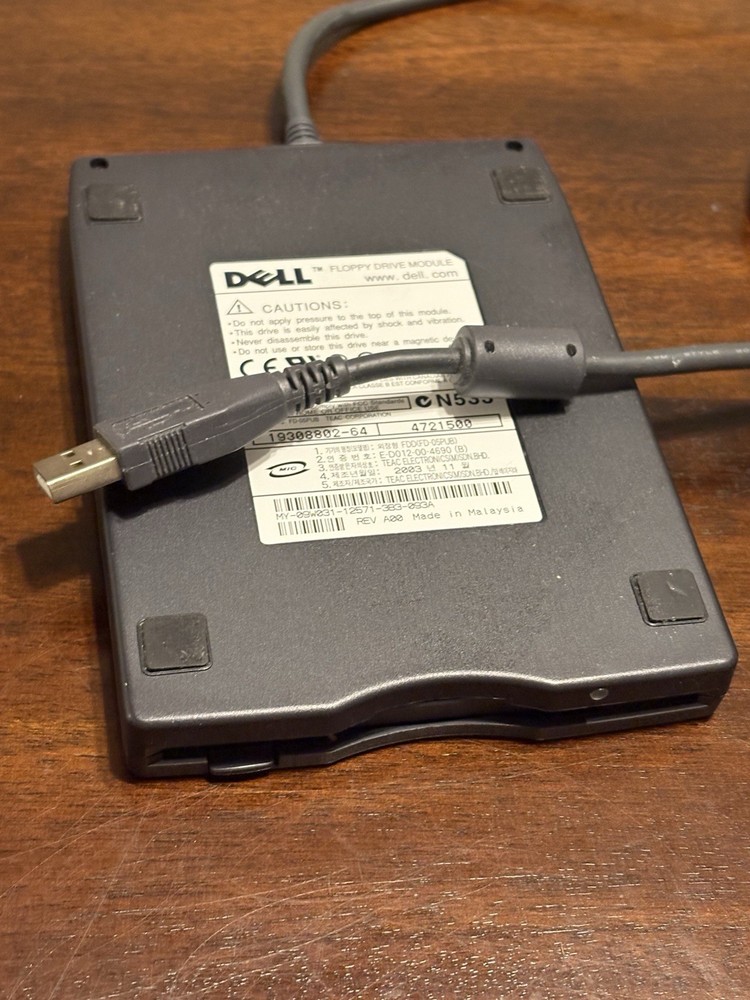 Dell FD-05PUB 3.5" External Floppy Drive Module USB