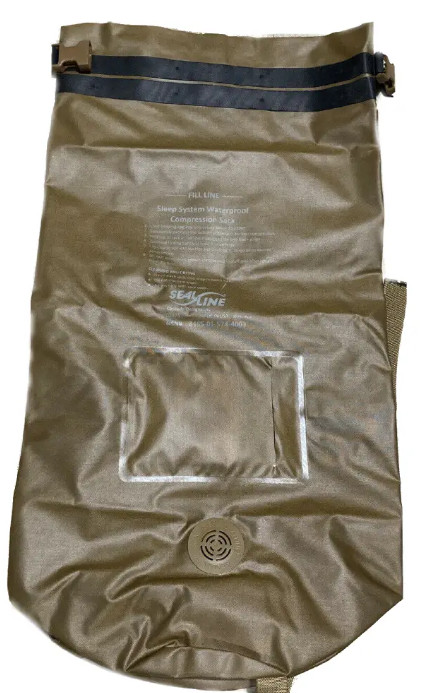 USMC SealLine Sleep System Waterproof Compression Sack used good USGI bag coyote