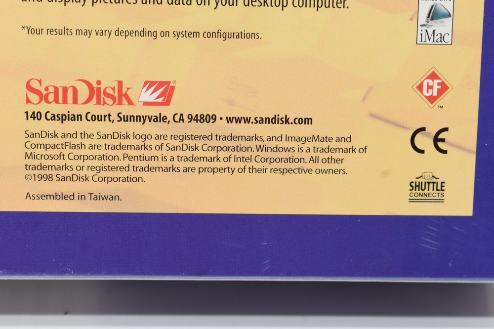 Scandisk Imagemate SD Card Reader USB 1998 Vintage WIn/Mac Version New Sealed
