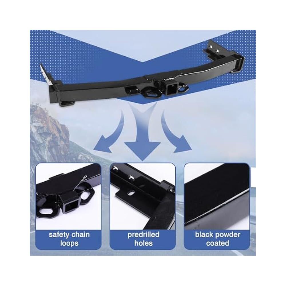 Heavy Duty 2" SUV Hitch, Easy Install, Includes Hardware & Instructions