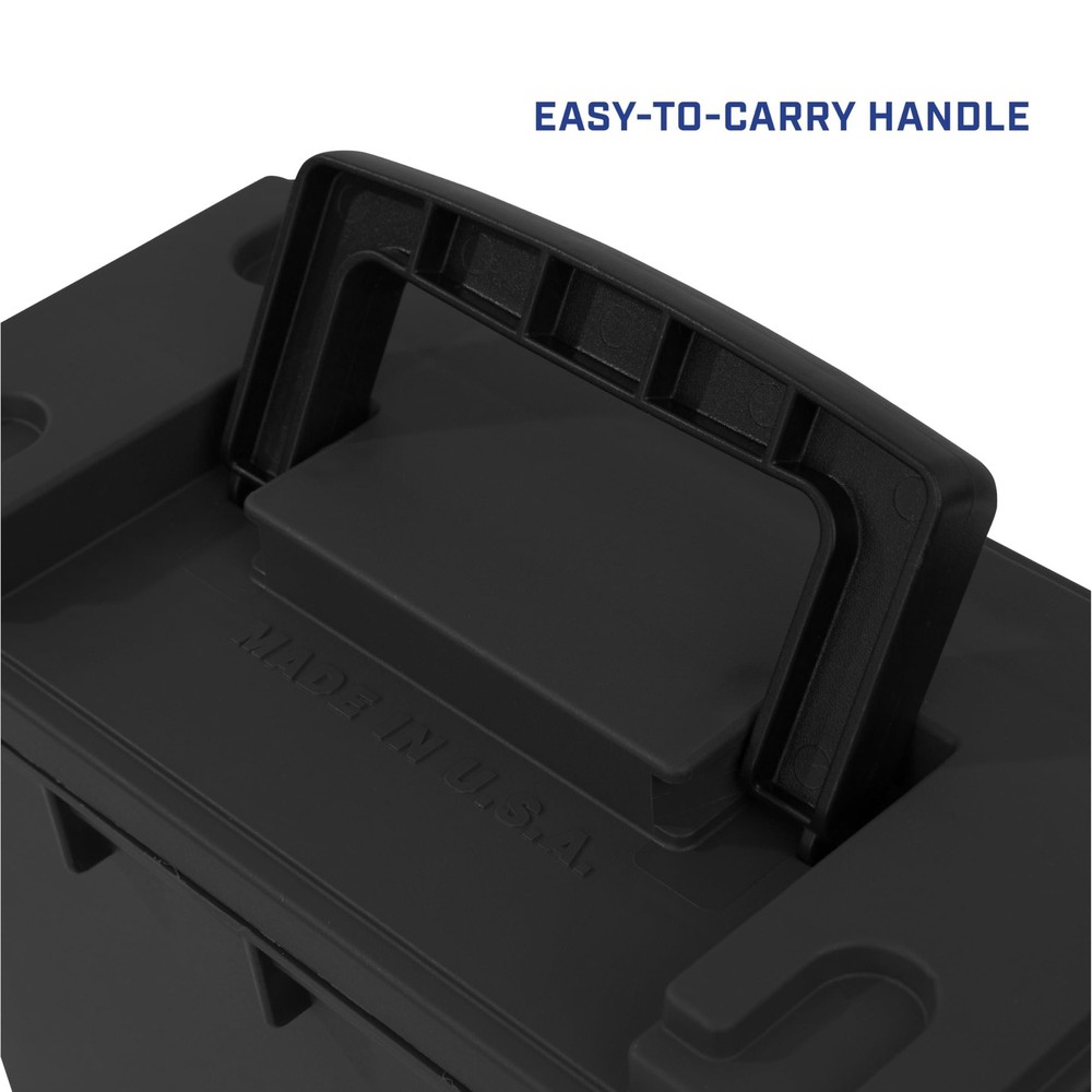 Sheffield 12629 Ammo Storage Box, Stackable .30 Cal Field Boxes, Water and...