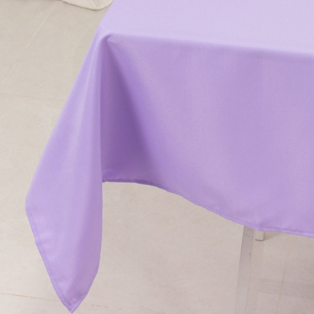 LAVENDER 54" Premium Quality SQUARE POLYESTER TABLECLOTH Wedding Party Dinner