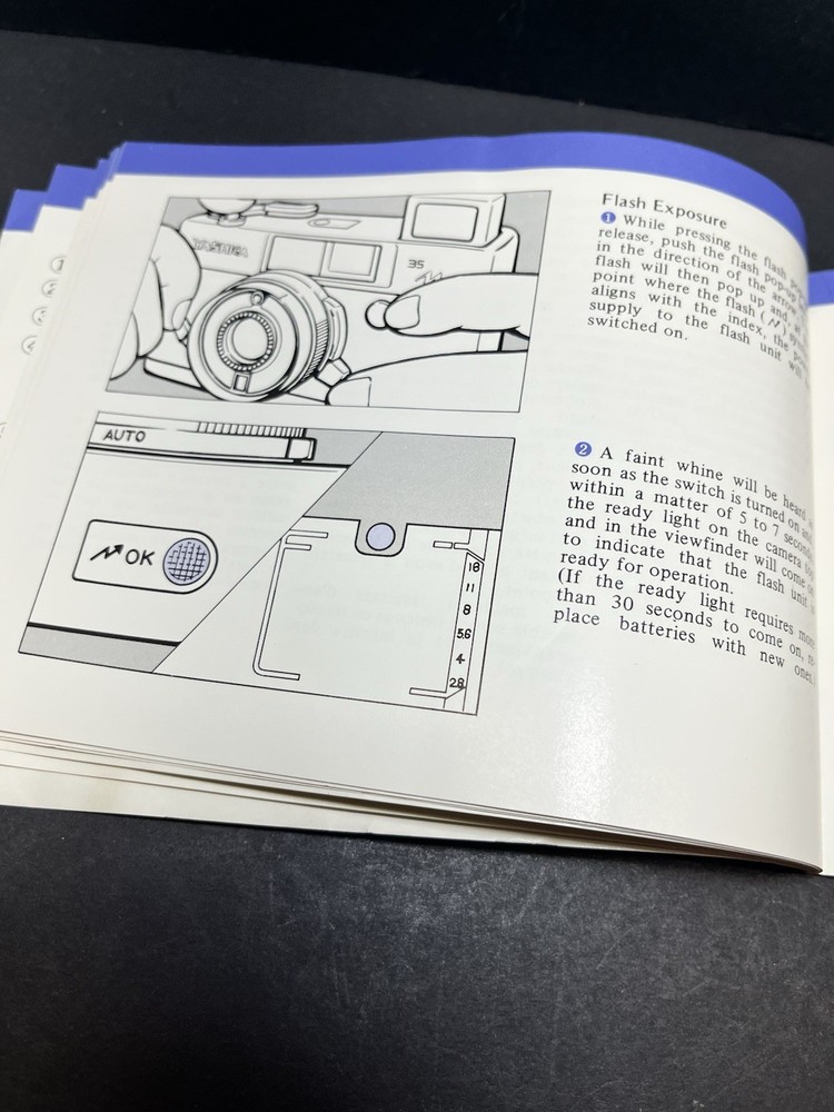 Yashica 35MF Camera Instruction Manual Booket