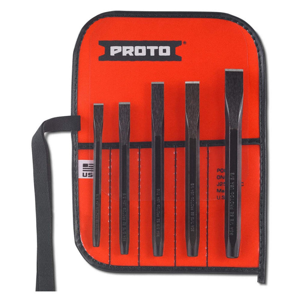 PROTO J86CS2 Cold Chisel Set,Not Tether Capable 6DJZ1